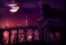 luna my little pony princess luna my little pony friendship is magic night sky Art HD Wallpaper